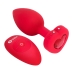 Вибро-пробка Vibrating Heart Shape Jewel Plug M-L