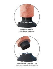 Фаллос-вибратор 9" Vibrating Cock with Balls