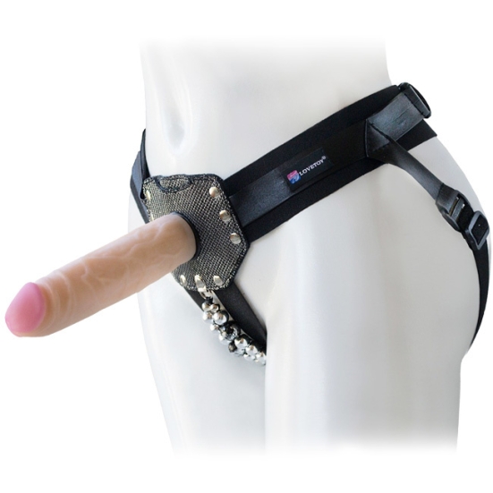 Страпон Lovetoy Glamour Silver